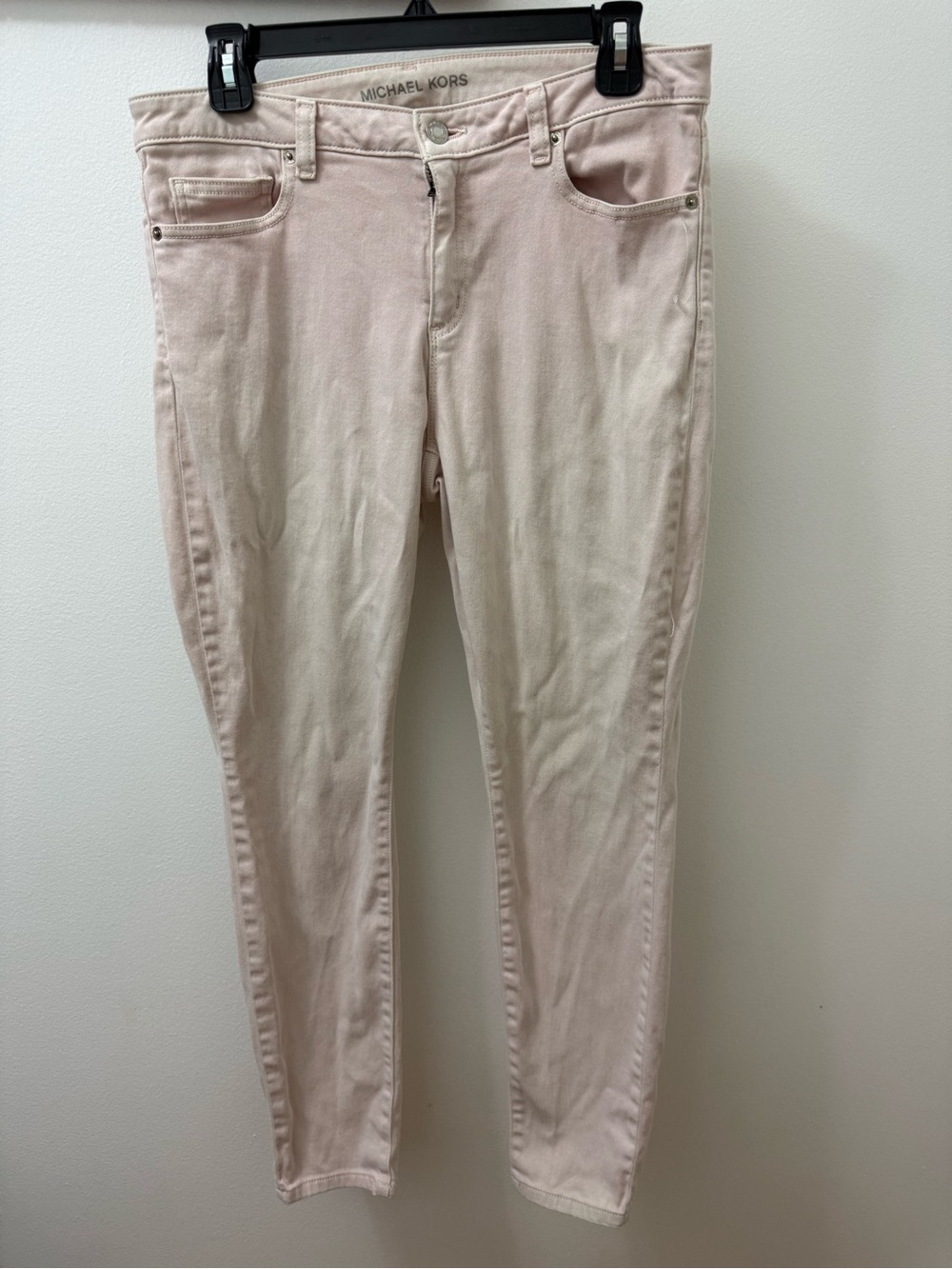 Michael Kors Women's Pale Blush Skinny Jeans